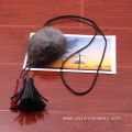 Fashion Chokers Fluffy POM POM Mink Fur Ball Tassel Necklace